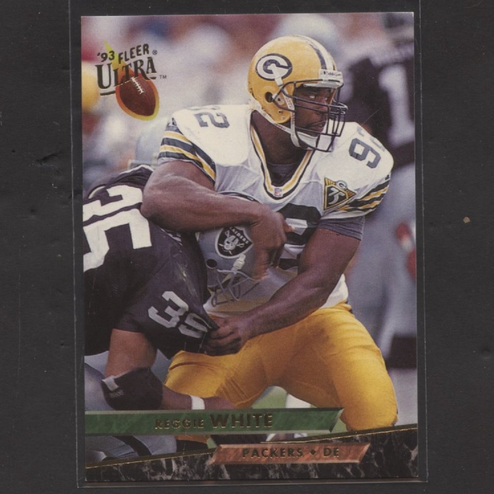 1993 FLEER ULTRA FOOTBALL CARD OF REGGIE WHITE GREEN BAY PACKERS